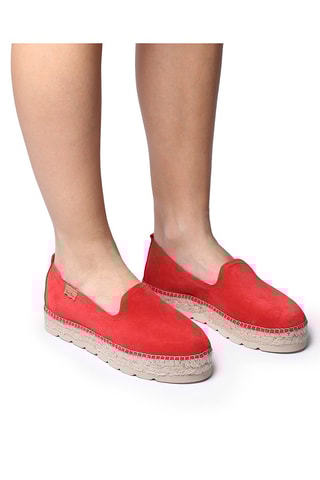 Alpargatas em couro Aurem - Vermelho - Vermelho