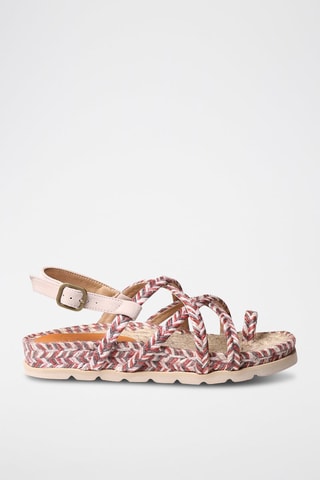 Alpargatas com plataforma Bege - Castanho