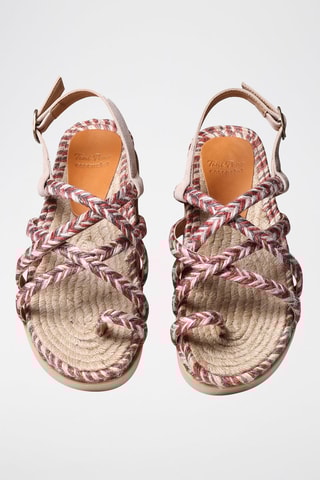 Alpargatas com plataforma Bege - Castanho