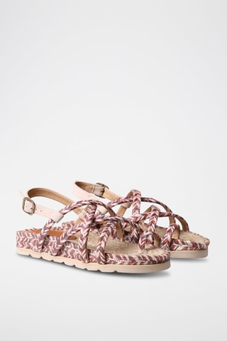 Alpargatas com plataforma Bege - Castanho