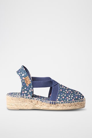 Sandálias com cunha Edita - Azul