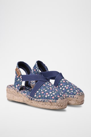 Sandálias com cunha Edita - Azul