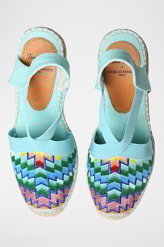 Alpargatas com cunha Gardenia - Multicor