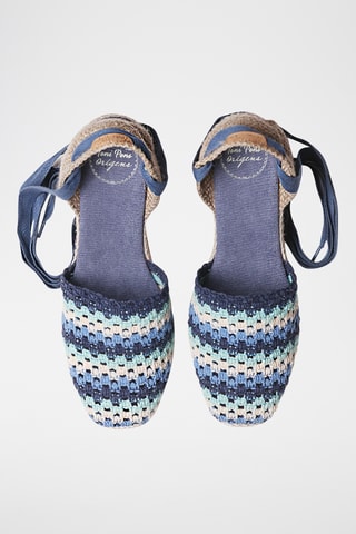 Alpargatas com cunha Georgina - Azul