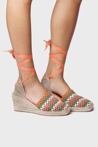 Alpargatas com cunha Georgina - Multicor