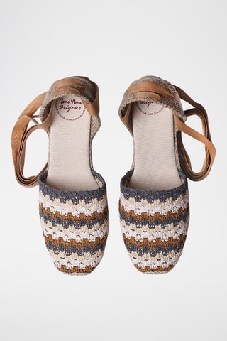 Alpargatas com cunha Georgina - Castanho