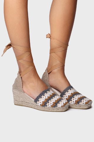 Alpargatas com cunha Georgina - Castanho