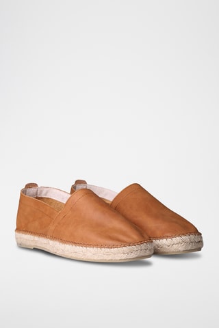 Alpargatas em couro Marc - Castanho