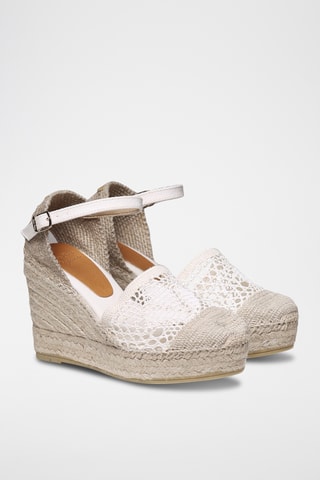Alpargatas com cunha Mariona - Bege