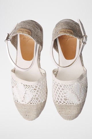 Alpargatas com cunha Mariona - Bege