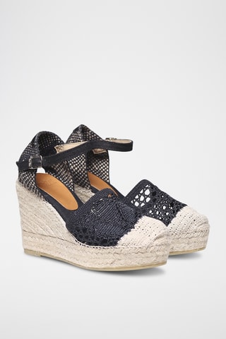 Alpargatas com cunha Mariona - Preto