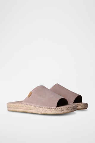 Mules em nobuck Bru - Camel - Cinzento
