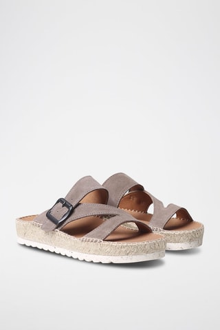 Mules em couro Bibi-A - Toupeira - Toupeira