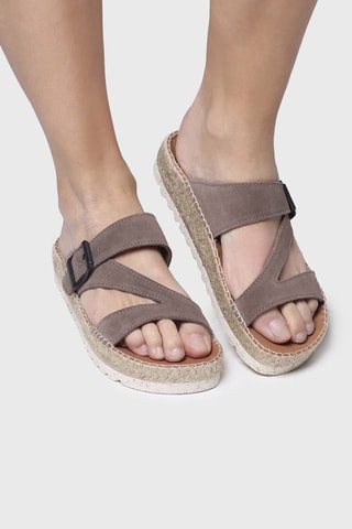 Mules em couro Bibi-A - Toupeira - Toupeira