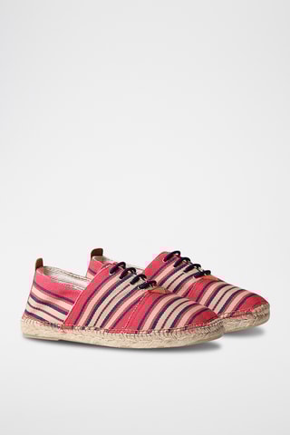 Alpargatas Dario - Bege, azul e vermelho