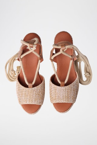 Sandálias com cunha Tamesis - Bege - Bege