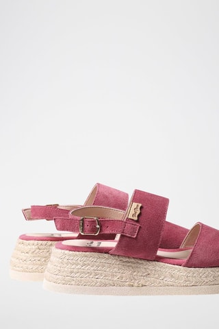 Sandálias de salto com cunha Rosa - Rosa