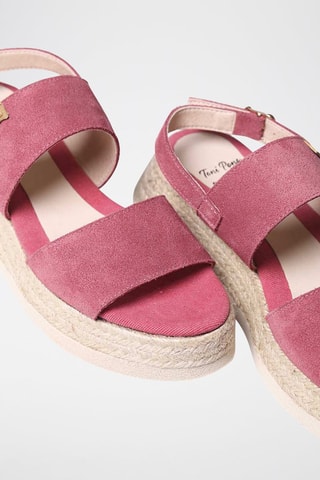 Sandálias de salto com cunha Rosa - Rosa