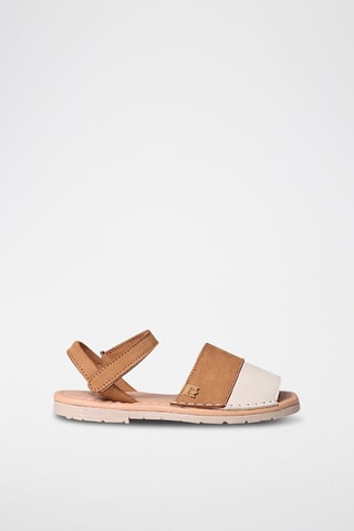 Sandálias em nobuck Corda - Azul - Castanho