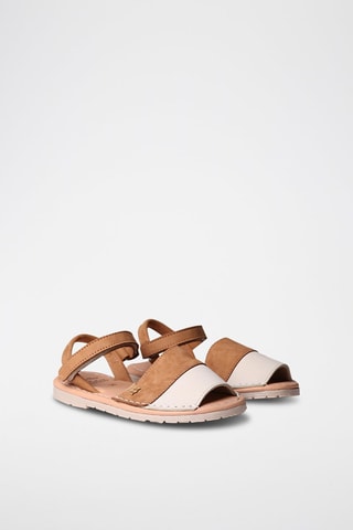 Sandálias em nobuck Corda - Azul - Castanho