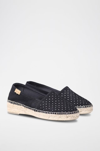 Alpargatas em nobuck Eddy-St - Rosa - Preto