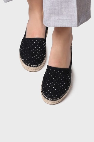 Alpargatas em nobuck Eddy-St - Rosa - Preto