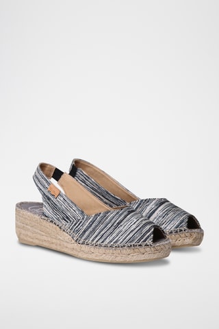 Alpargatas com cunha Beri - Preto