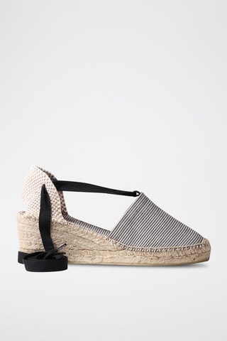 Alpargatas com cunha Veira-Mt - Preto - Preto