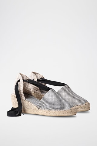 Alpargatas com cunha Veira-Mt - Preto - Preto