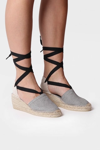 Alpargatas com cunha Veira-Mt - Preto - Preto