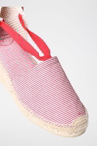 Alpargatas com cunha Veira-Mt - Preto - Vermelho