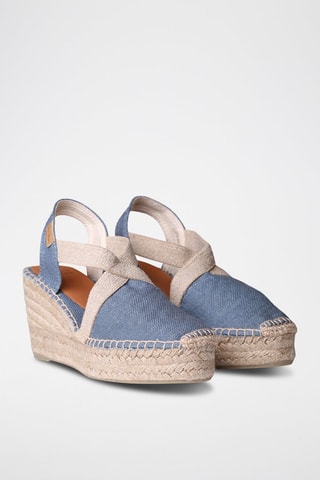 Alpargatas com cunha Toda-Nt - Azul - Azul-claro