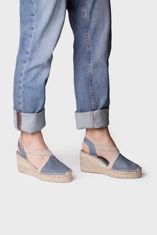 Alpargatas com cunha Toda-Nt - Azul - Azul-claro