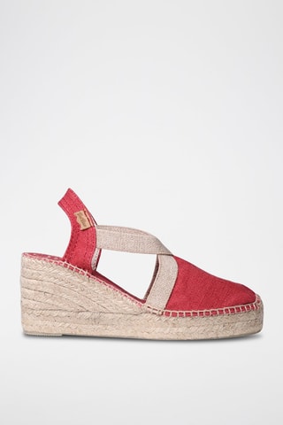 Alpargatas com cunha Toda-Nt - Azul - Vermelho