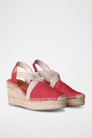 Alpargatas com cunha Toda-Nt - Azul - Vermelho