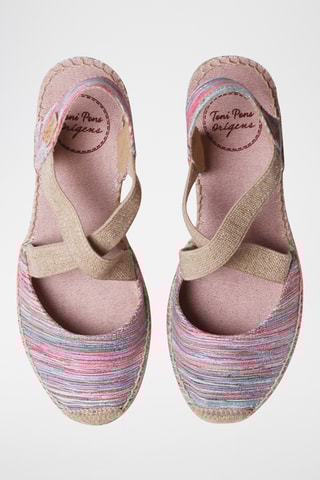 Sandálias com cunha Saba - Multicor