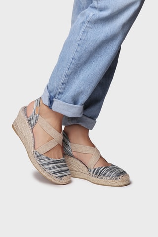 Sandálias com cunha Saba - Preto