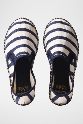 Alpargatas Azul - Bege e azul-marinho