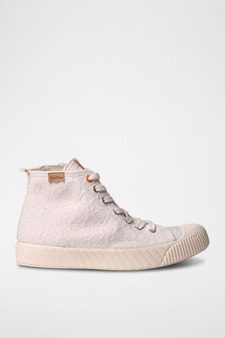 Sapatilhas subidas Gena-Rb - Cru - Bege