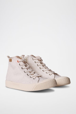 Sapatilhas subidas Gena-Rb - Cru - Bege