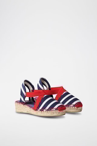 Alpargatas com cunha Edita-Br - Azul - Azul-marinho