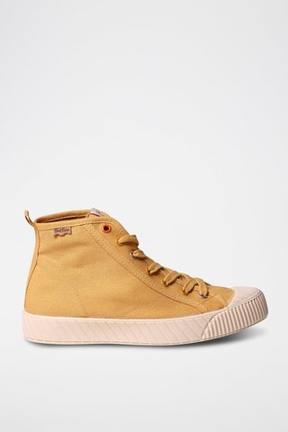 Sneakers subidos Bege - Amarelo