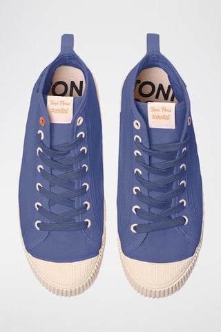 Sneakers subidos Bege - Azul-claro