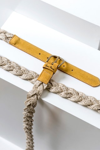 Cinto Bege - Amarelo