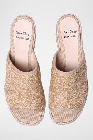 Mules com salto Kiara-Hk - Bege - Bege