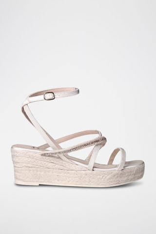 Sandálias com cunha Luba - Cru - Bege