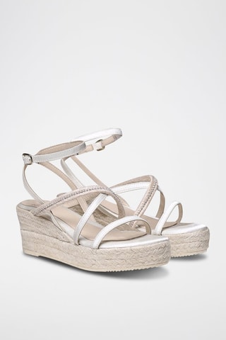 Sandálias com cunha Luba - Cru - Bege