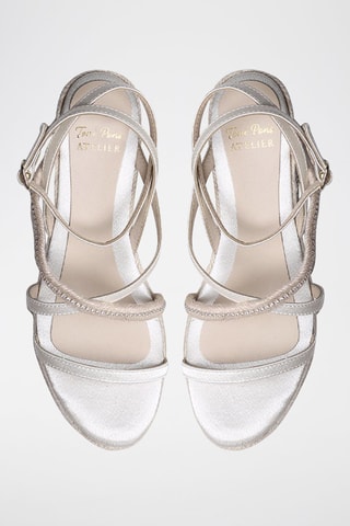 Sandálias com cunha Luba - Cru - Bege