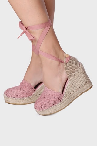 Alpargatas com cunha Martina - Rosa