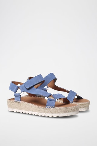 Alpargatas com plataforma Rosa - Azul